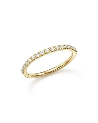 Diamond Micro-Pave Stack Ring in 14K Yellow Gold, .25 tcw - Exclusive
