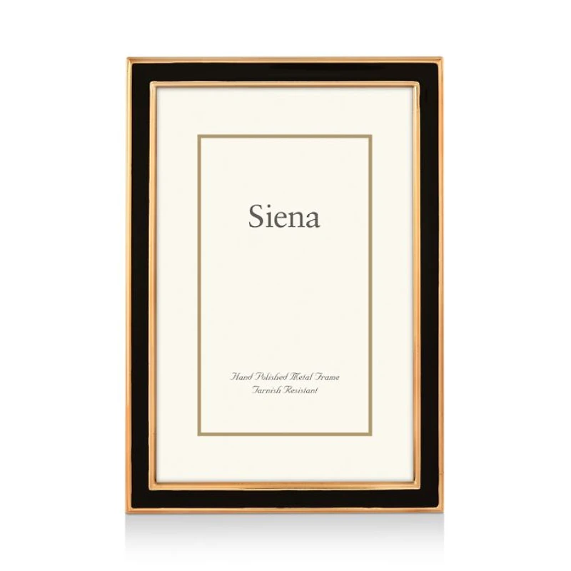 Enamel with Gold Frame