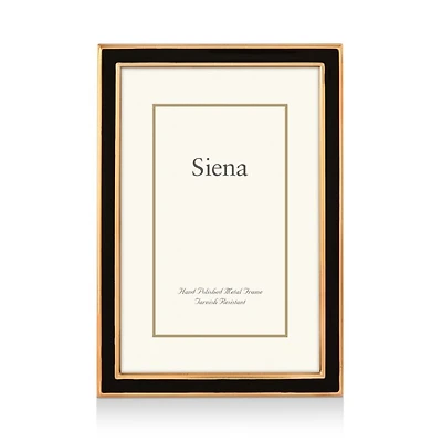 Enamel with Gold Frame