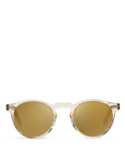 Gregory Peck Mirrored Sunglasses, 47mm