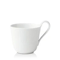 White Fluted Mug