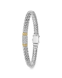18K Gold & Sterling Silver Diamond Lux Bracelet