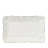 Incanto Stone White Lace Small Rectangular Platter