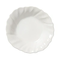 Vietri Incanto Stone White Ruffle Pasta Bowl