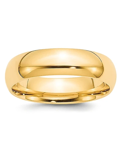 Bloomingdale's Fine Collection Men's 4mm Half Round Band Ring