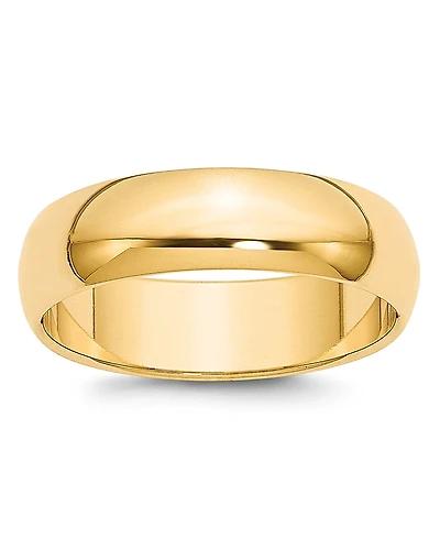 Bloomingdale's Fine Collection Men's 6mm Half Round Band Ring