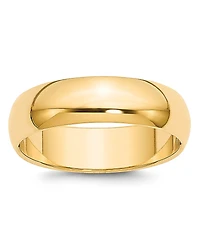 Bloomingdale's Fine Collection Men's 6mm Half Round Band Ring