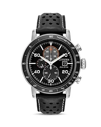 Men's Leather Strap Watch