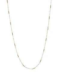 Bar Station Necklace in 14K Yellow Gold, 16" - Exclusive