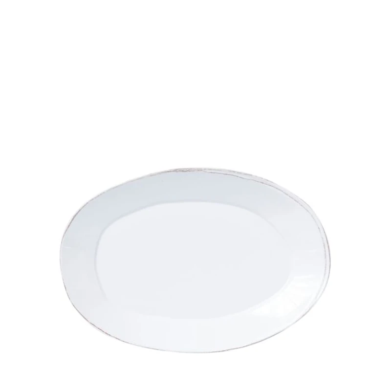 Melamine Lastra White Oval Platter