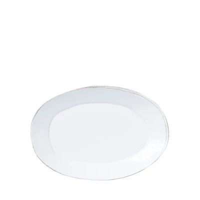 Melamine Lastra White Oval Platter