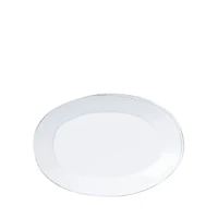 Melamine Lastra White Oval Platter