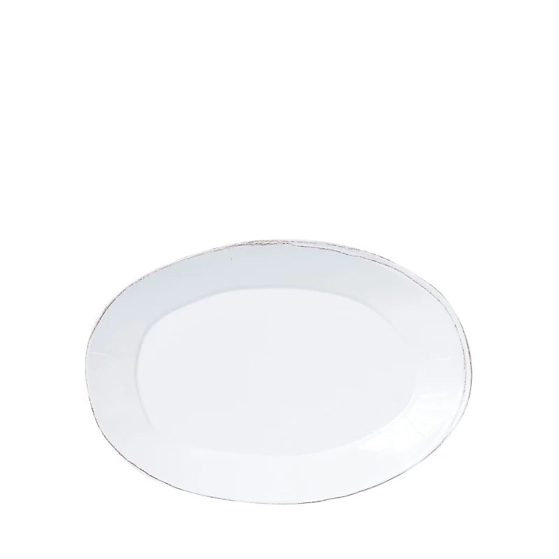 Vietri Melamine Lastra White Oval Platter