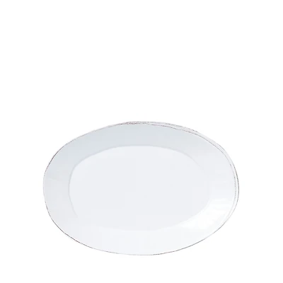 Vietri Melamine Lastra White Oval Platter