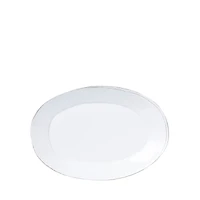 Vietri Melamine Lastra White Oval Platter