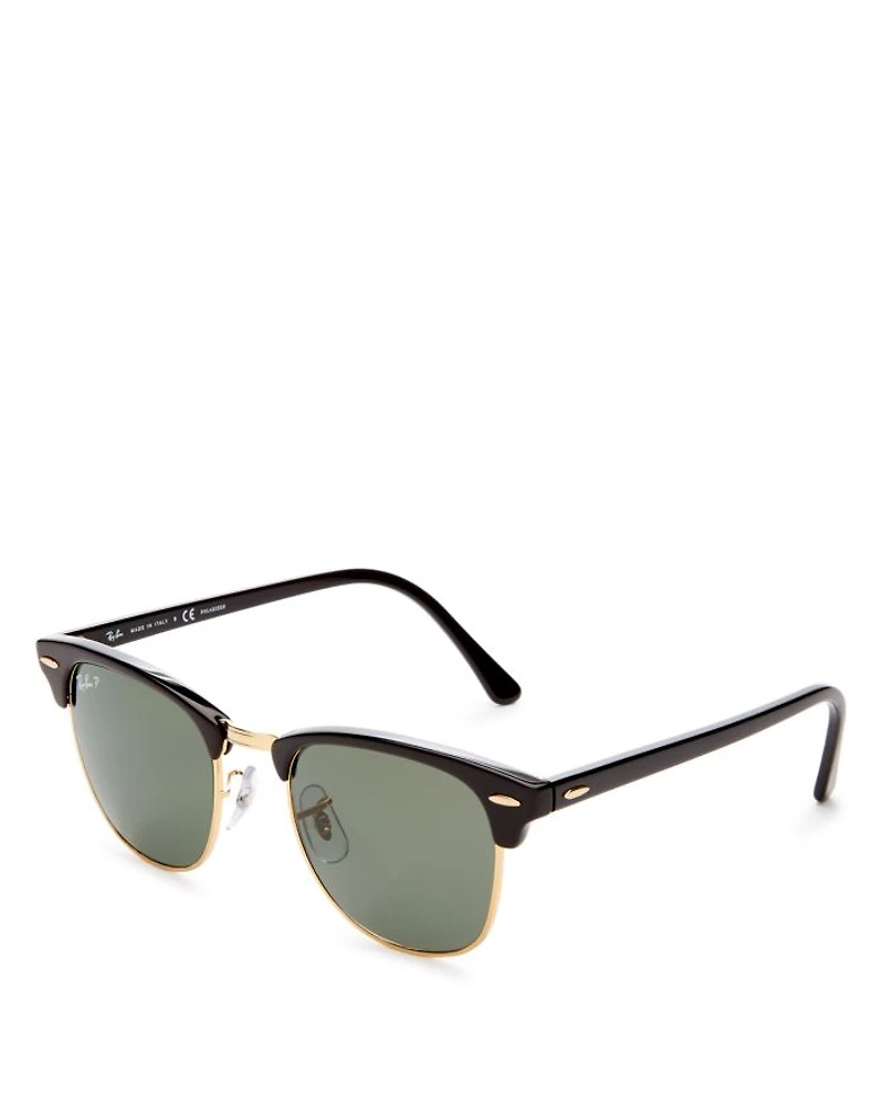 Polarized Classic Clubmaster Sunglasses, 51mm