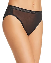 On Gossamer Mesh High-Cut Briefs