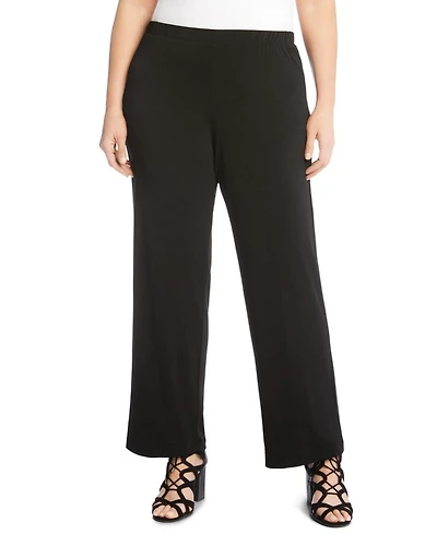 Crepe Straight-Leg Pants