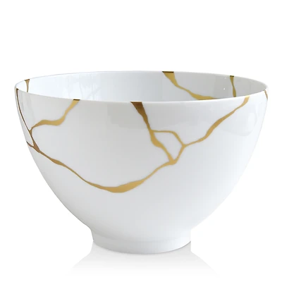Bernardaud Kintsugi-Sarkis 24K Gold Deep Salad Bowl