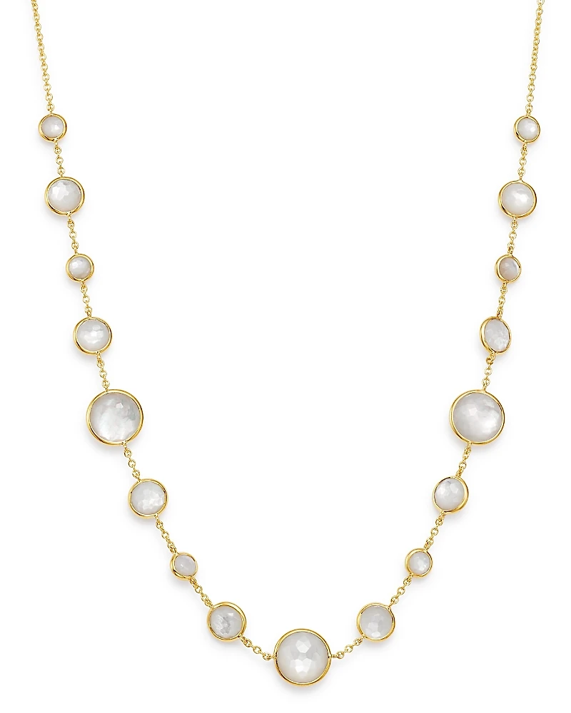 Ippolita 18K Yellow Gold Lollipop Lollitini Mother-of-Pearl Doublet Adjustable Short Necklace, 18