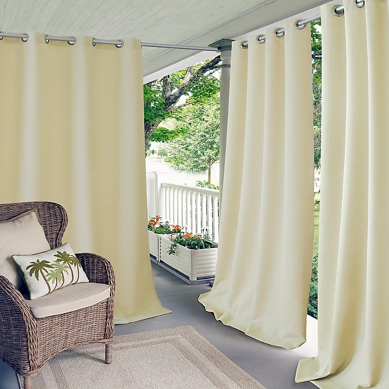 Elrene Home Fashions Connor Solid Indoor/Outdoor Curtain Panel