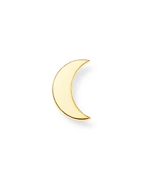 Zoe Chicco 14K Yellow Gold Single Itty Bitty Crescent Moon Stud Earring