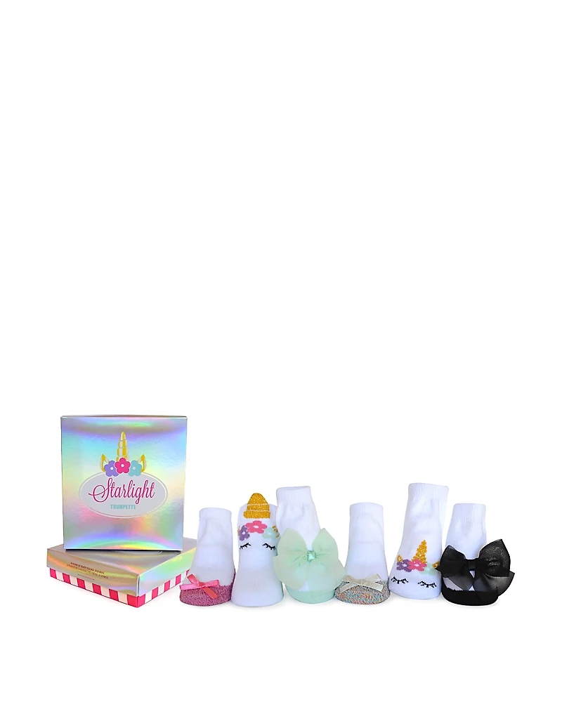 Trumpette Girls' 6-Piece Starlight Socks Set - Baby