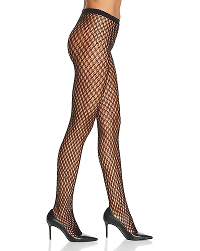 Natori Double Weave Fishnet Tights