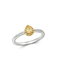Bloomingdale's Fine Collection Yellow & White Diamond Ring