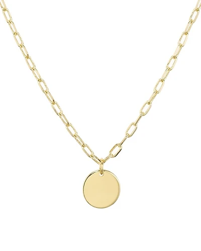 Circle Pendant Necklace, 18" - Exclusive