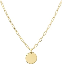 Circle Pendant Necklace, 18" - Exclusive