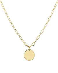 Aqua Circle Pendant Necklace, 18 - Exclusive