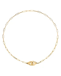 dinh van 18K Yellow Gold Menottes Small Chain Link Necklace, 16.5