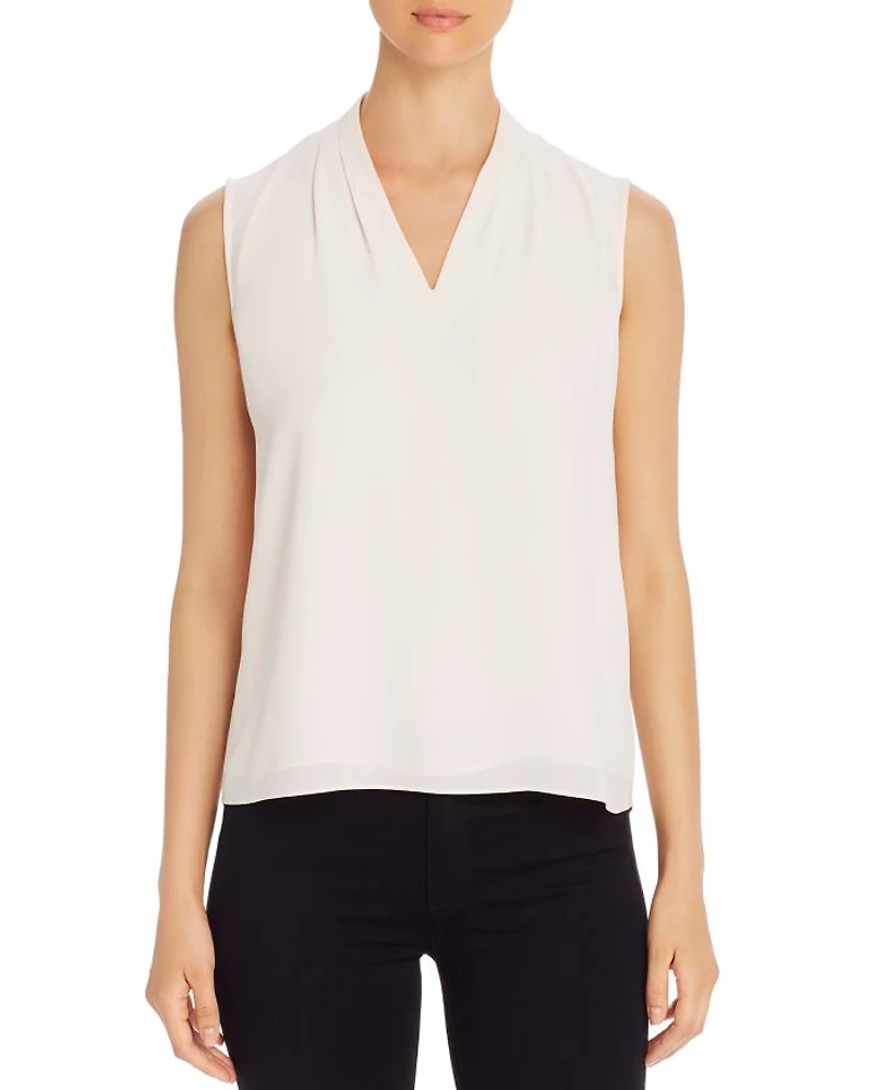 Edie Sleeveless V-Neck Top - Exclusive