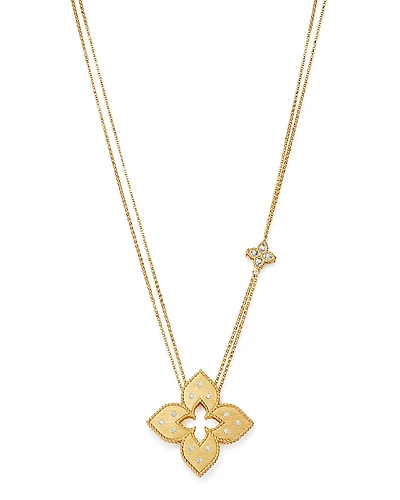 Roberto Coin 18K Yellow Gold Venetian Princess Diamond Pendant Necklace, 30