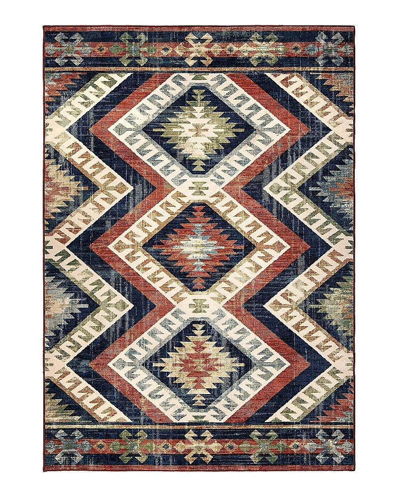 Palmetto Living Orian Alexandria Kilim Diamonds Area Rug, 5'1 x 7'6