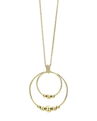 Lagos 18K Yellow Gold Caviar Gold Rolo Chain Pendant Necklace, 16-18