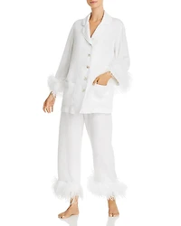 Sleeper Feather Trim Pajama Set - Exclusive