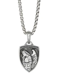 Men's St. Michael Amulet in Sterling Silver, 26mm