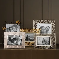 Gold-Tone Twig Frame, 7" x 5"