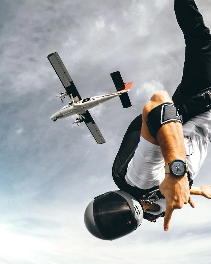 Chrono Tan Leather Strap & Gray Dial Chronograph, 45mm