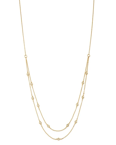 Bloomingdale's Fine Collection Diamond Double Strand Station Necklace