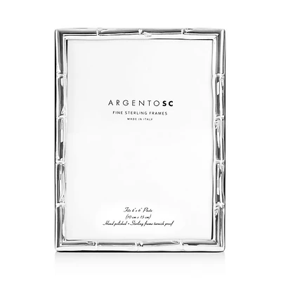 Bamboo Sterling Silver Frame