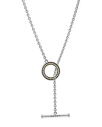 Sterling Silver Luna Cultured Freshwater Pearl Toggle Necklace, 18"