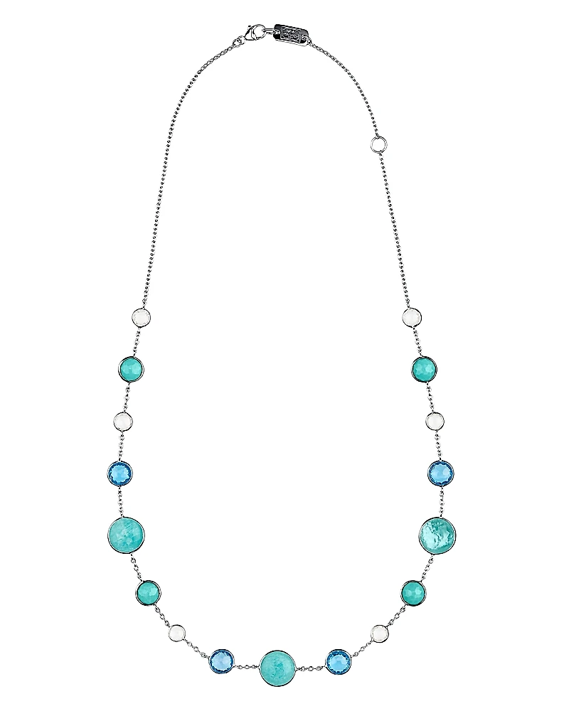 Ippolita Sterling Silver Lollipop Lollitini Mixed Gemstone Necklace, 18