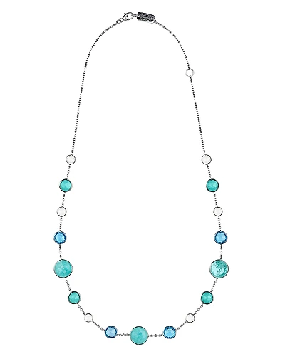 Ippolita Sterling Silver Lollipop Lollitini Mixed Gemstone Necklace, 18