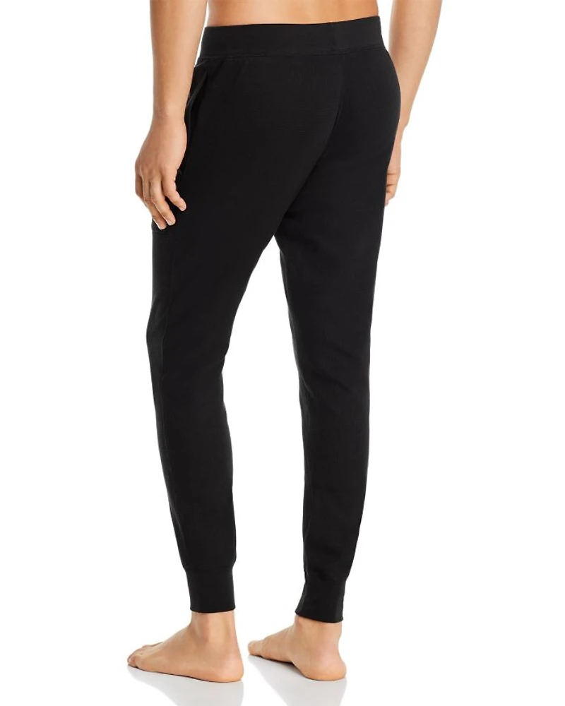 Waffle Texture Pajama Jogger Pants