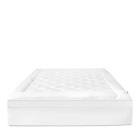3+1 Memory Foam Mattress Topper with Fiber Fill Cover