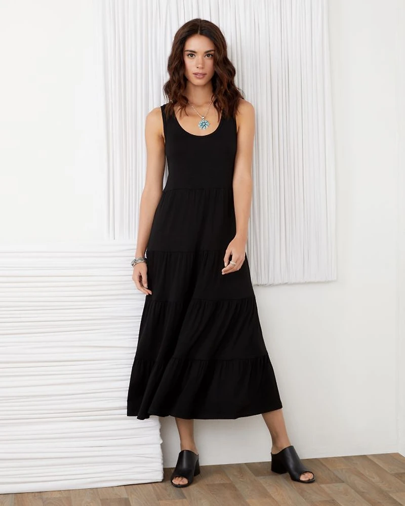 Tiered Midi Dress