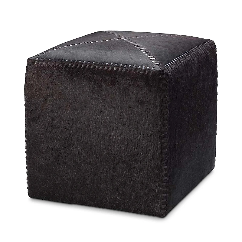 Jamie Young Hair on Hide Small Ottoman